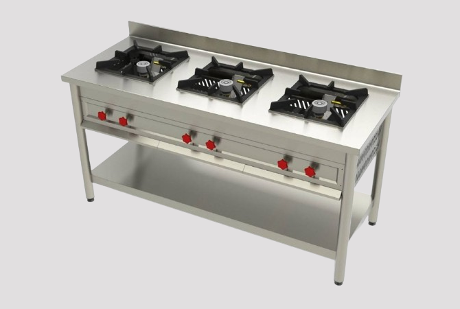 THREE BURNER RANGE